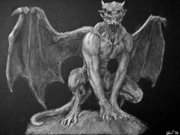 Горгулья демон Готика