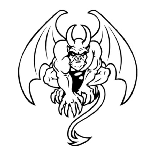 Горгулья силуэт