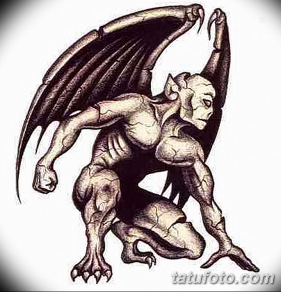 Крылья Гаргульи тату