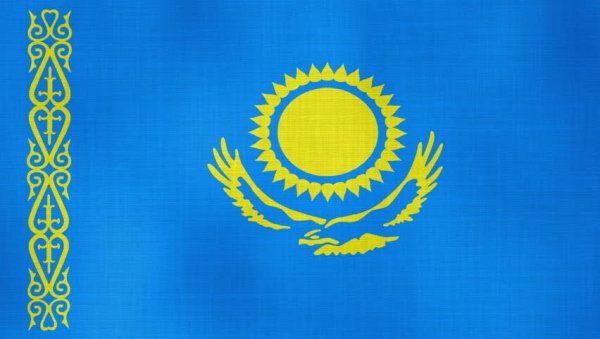 Флаг Казахстана рисунок