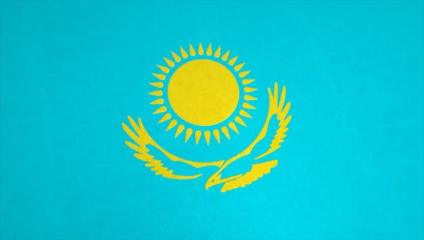 Флаг Казахстана рисунок