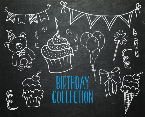 Узоры на меловой доске