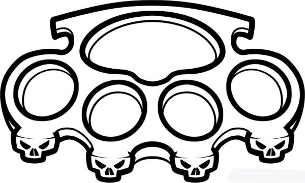 Трафарет кастета