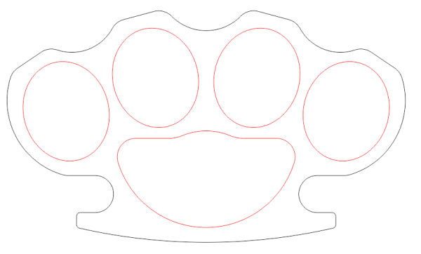 Кастет 3д ручкой