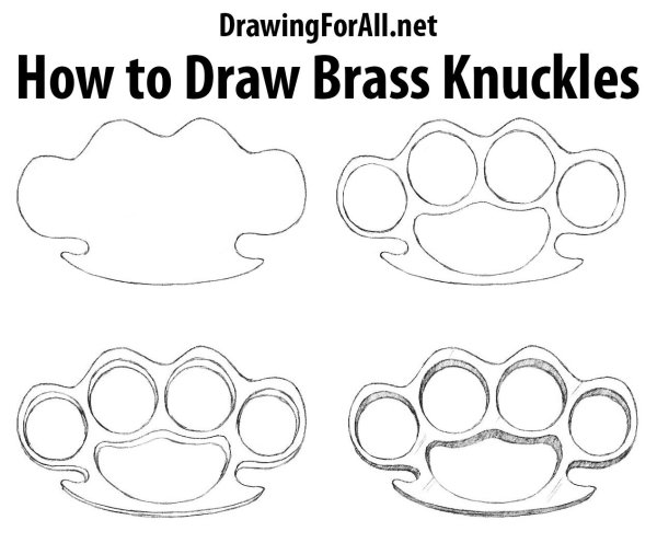 Трафарет кастета для распечатки