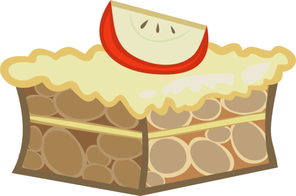 Яблочный пирог вектор