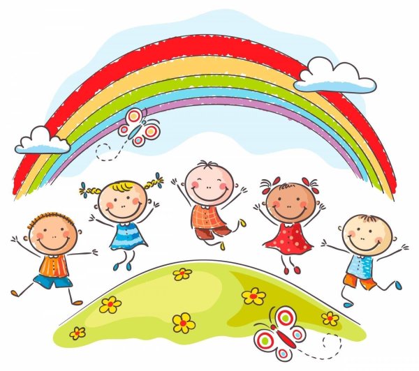 Веселые дети рисунок