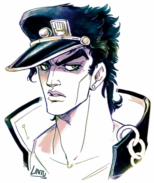 Джотаро Куджо рисовка