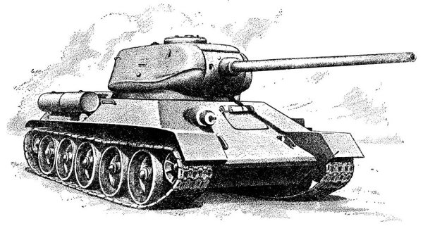 Танк т-34 рисунок