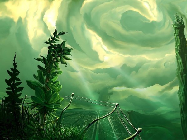 Зеленое небо