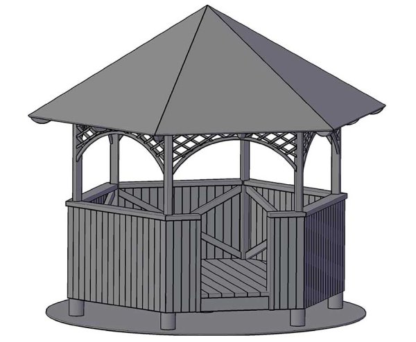 Эскиз беседки