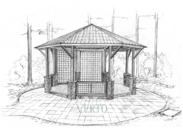 Беседка для рисования