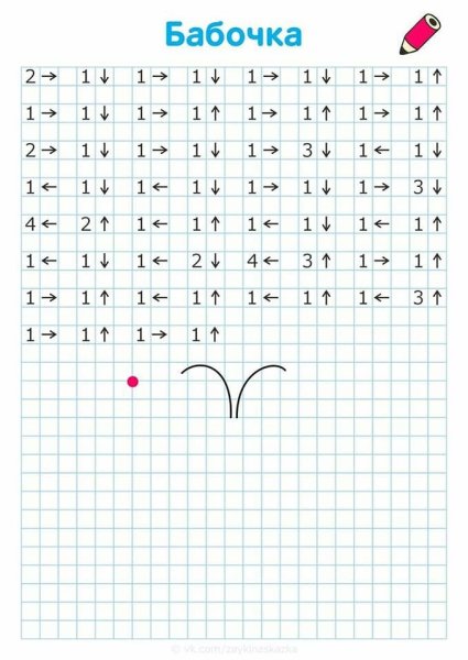 Задания для дошкольников графический диктант