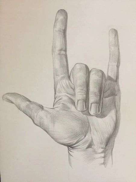 Руки карандашом