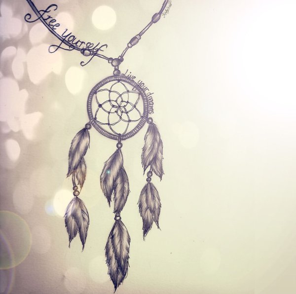 Ловец снов тату эскиз