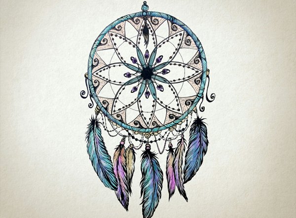 Ловец снов рисунок карандашом