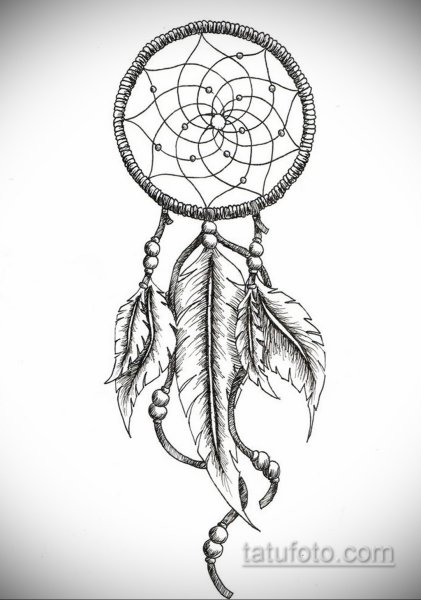 Ловец снов тату эскиз