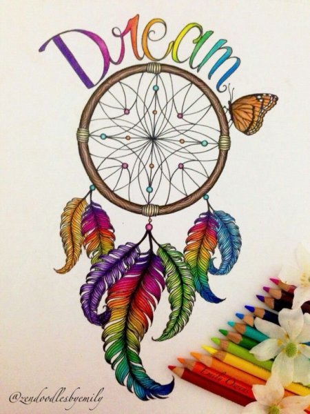 Скетчинг Ловец снов