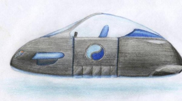 Автомобиль будущего рисунок