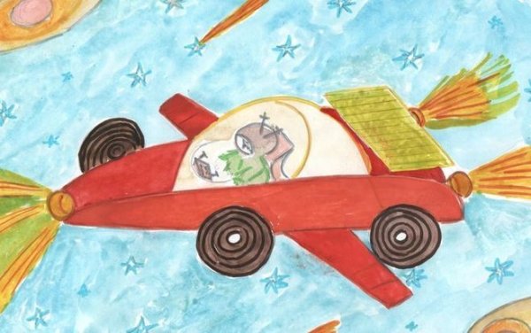 Автомобиль будущего рисунок