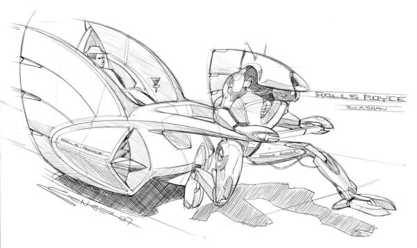 Машина будущего карандашом