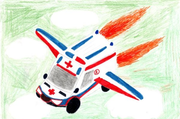 Машина будущего детский рисунок