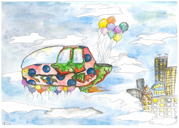 Удивительный транспорт рисунок