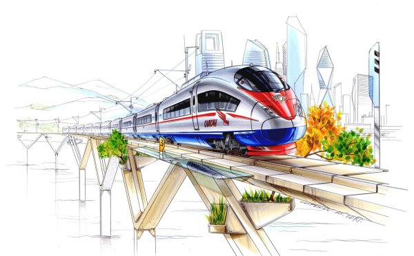 Автомобиль будущего рисование