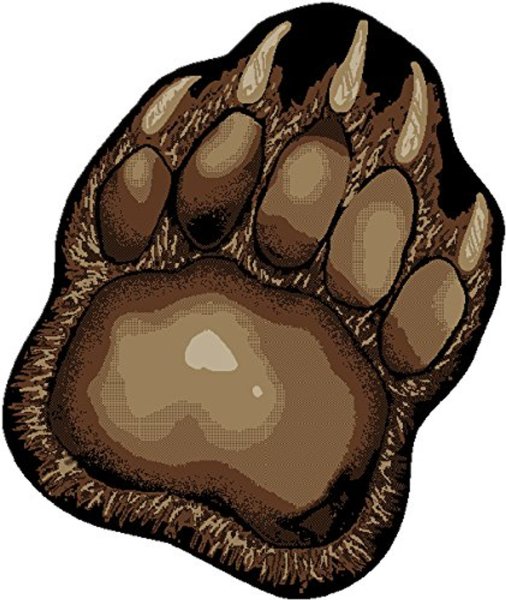 Тату лапа медведя