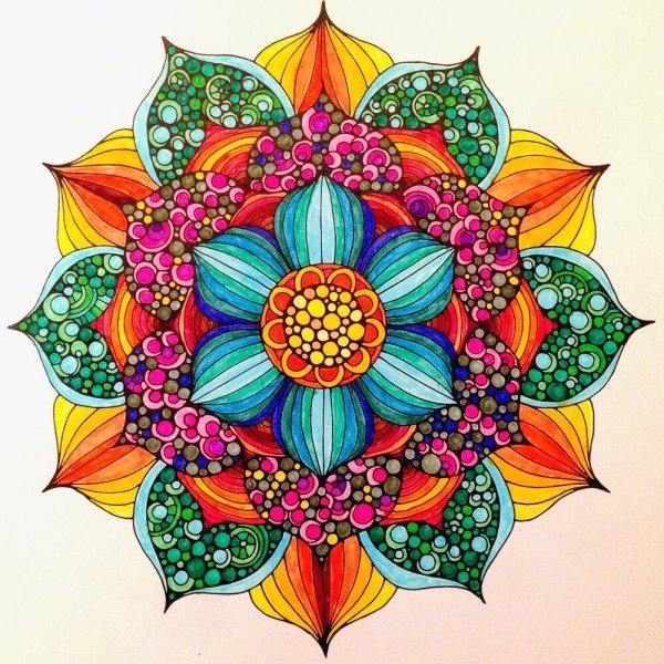 Лотос Мандала арт терапия