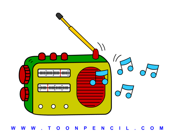 Радиоприемник рисунок для детей