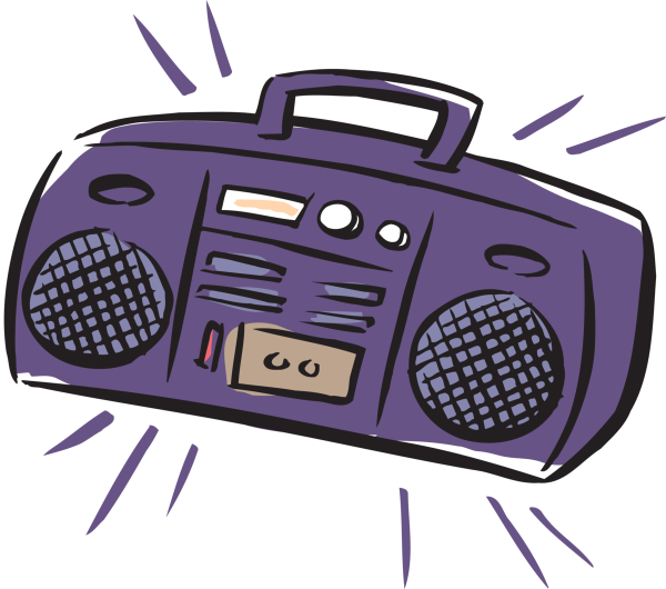 Магнитофон нарисованный