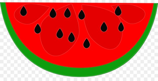 Арбуз мультяшный кусочек