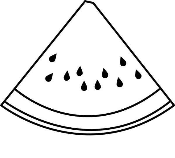 Арбуз акварелью