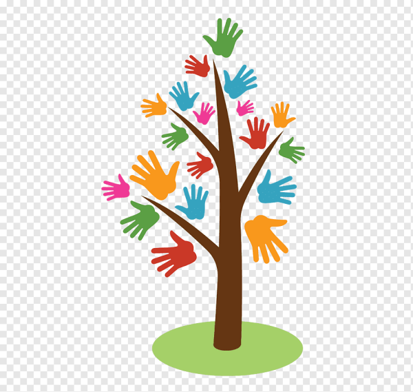 Дерево из ладошек