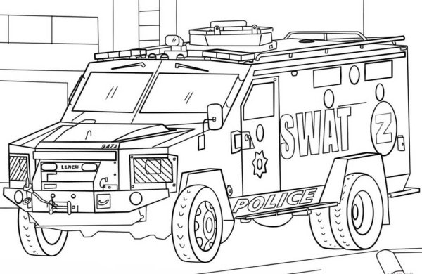 Раскраска броневик