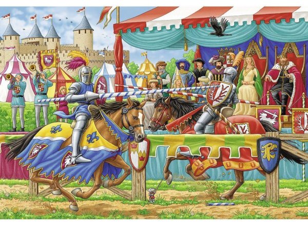 Рыцарский турнир в средневековье