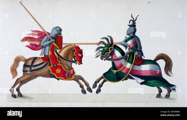 Турнир рыцарей рисунок