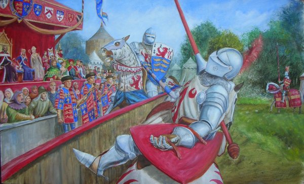 Турнир рыцарей рисунок