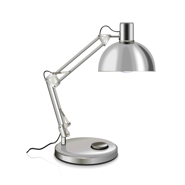 Настольная лампа на прозрачном фоне