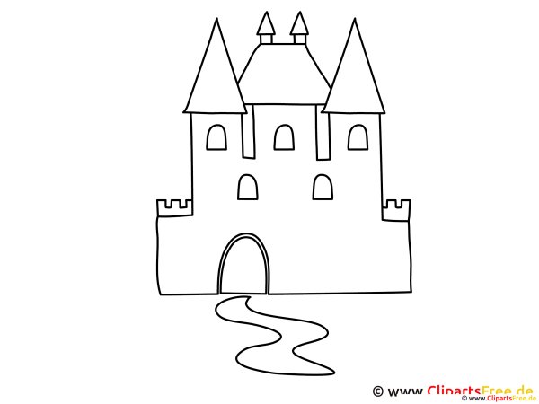 Рыцарский замок в средневековой Европе рисунок