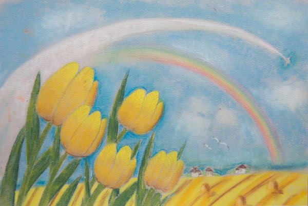 Рисунок на тему под мирным небом