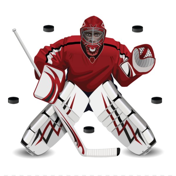 Хоккейный вратарь мультяшный