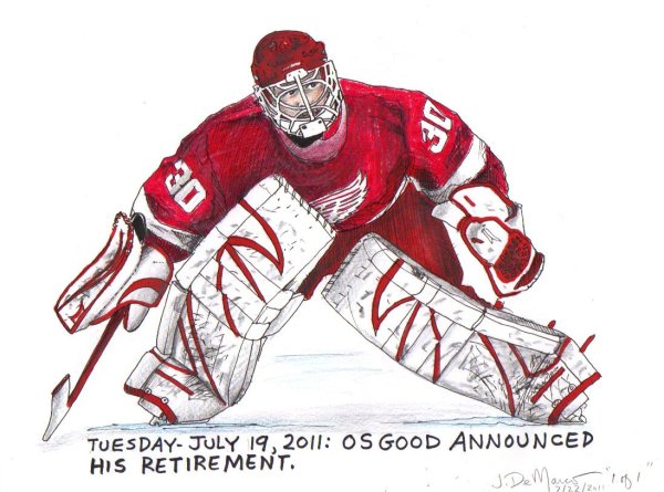 Раскраска вратарь хоккей