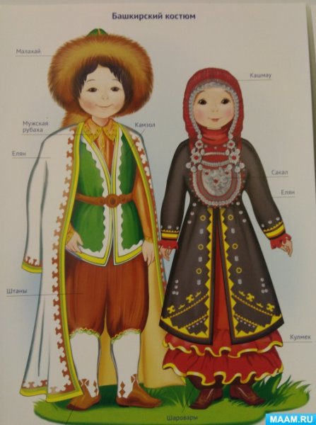 Национальный костюм Башкиров кукла