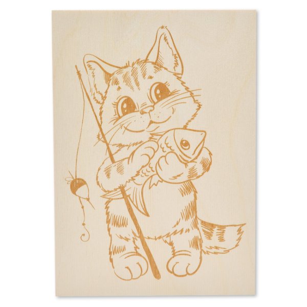 Пирография щука