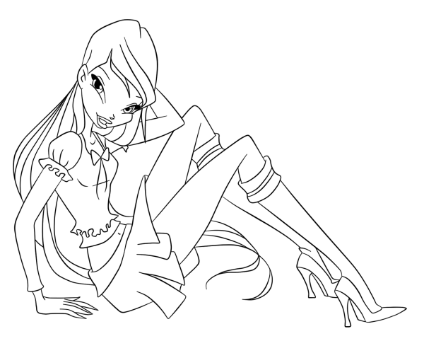 Раскраски Винкс Муза чармикс