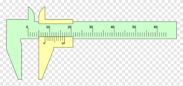 Модуль шкалы нониуса штангенциркуля