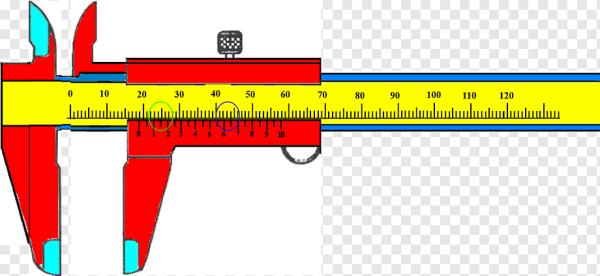 Измерение штангенциркулем с нониусом