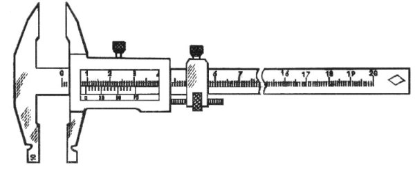 Штангенциркуль ШЦ-2 чертеж